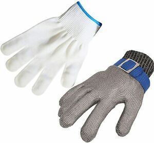 MEDIUM Cut Resistant Glove Stainless Steel Wire Metal Mesh Butcher Safety Glove