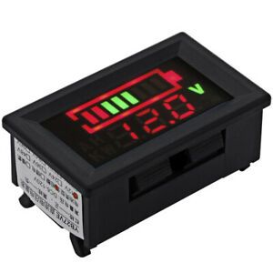 Battery Capacity Indicator Voltage Tester Display Lead-acid Monitor W/ Cable 12V