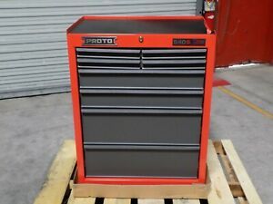 Proto Roller Cabinet Tool Box 8 Drawer 42&#034; x 27&#034; x 18&#034; J542742-8SG Damaged