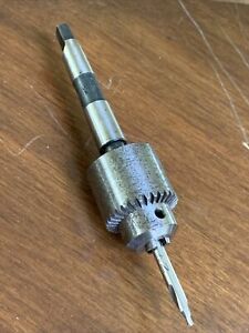 JACOBS NO. 1A DRILL CHUCK w/ A0101 No. 1 JACOBS TAPER ARBOR SHANK USA no key