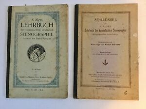 Two Early German Berlin Stenograph Books Stenographie Dated 1912, 1913