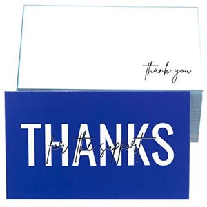 RXBC2011 100 Little Thank You for the support Cards Handwritten Lettering Design