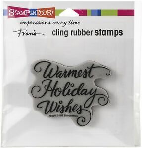 Stampendous Cling Stamp-Warmest Holiday