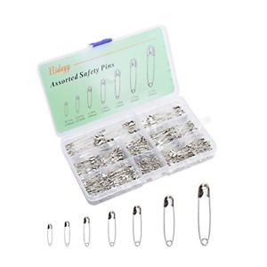 450PCS Safety Pins for Sewing Craft Cloth, Premium Large Safety Pins Set Durable