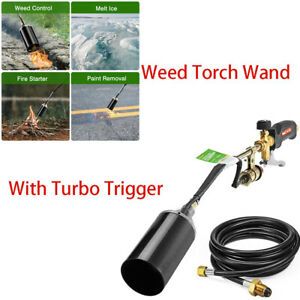 Weed Burner Weed Torch with 3000°F Turbo Trigger Push Button cCSAus Certificate