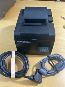 Star Micronics TSP100 FuturePRNT Thermal Printer (black) with cables TESTED Used