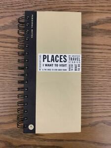 *NEW* PERSONAL NOTES NOTEPAD PLACES I WANT TO TRAVEL FROM CARTA FINE PRODUCTS