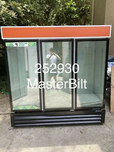 Master-Bilt 3 Glass Door Merchandiser Refrigerator 72 inches Display Cooler NSF