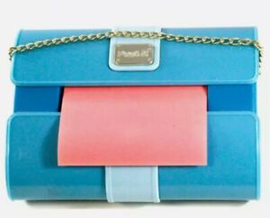 POST IT NOTE- Pop Up Dispenser - Fashion Collection Turquoise Blue Purse - Used