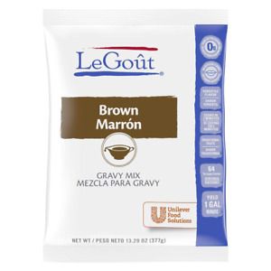 LeGout Brown Instant Gravy Mix 0g Trans Fat, 13.29 oz, Pack of 8