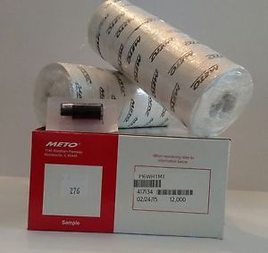 P16 METO LABELS, to suit Primark P16  Label Gun, Box White Labels + ink roller