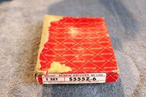 Vintage Starrett Screwdrivers S 555Z-6  Set of 6 Jewelers&#039;