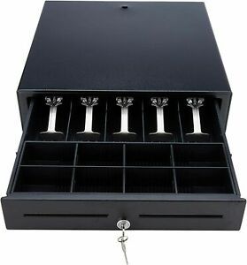 NEW Wasp WCD-5000 POS Cash Drawer - 5 Bill Compartments, 8 Coin Compartments