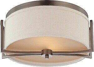 Nuvo Lighting - Gemini - Two Light Dome Flush Mount  Hazel Bronze Finish with