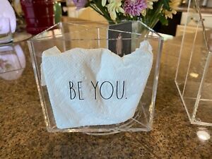 Rae Dunn clear plastic pen pencil marker holder - desk organizer - Bee Happy . .