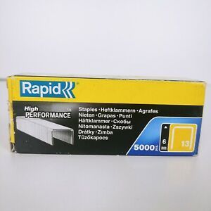 RAPID STAPLES HIGH PERFORMANCE No.13, LEG LENGTH 6 mm, 5000 PCS OB