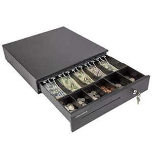 Cash Register Drawer for Point of Sale (POS) System with Removable Coin Tray,...