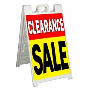 CLEARANCE SALE Signicade 24x36 Aframe Sidewalk Sign Banner Decal DISCOUNT
