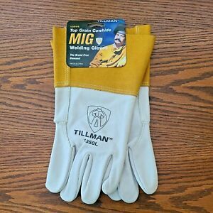 Tillman 1350L Mig Welding Gloves, Top Grain Cowhide, Size L Brand New