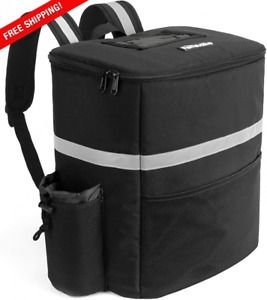 Bag For Doordash Thermal Insulated Food Delivery Backpack w/ Cup Holders