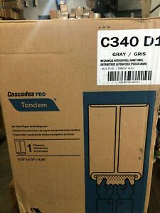 *NEW* Cascades Pro Tandem C340 D1 Mechanical No-Touch Hand Towel Dispenser, Gray