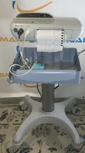 GE Corometrics 170 Fetal Monitor + Transducers &amp; Power Supply W/ Rolling Cart