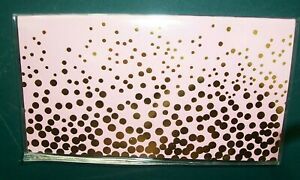 2021 + 2022 Pink &amp; Gold Foil Bubbles Monthly calendar 3&#034; x 6&#034; pocket/purse