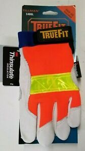 TILLMAN TRUEFIT 1486 High Vis Insulate GLOVES Pig skin 7 Pairs