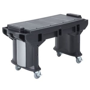 CAMBRO EAVBRTLHD6110 Versa Table,6 Ft.,Heavy Duty Casters Bla