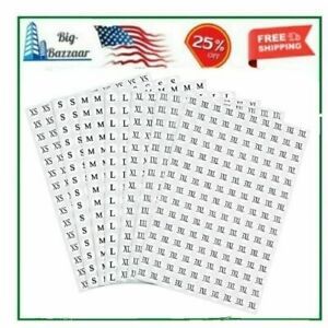 4500 Pieces Clothing Size Stickers 1/2”white Round Labels Adhesive T Shirts