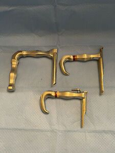 Vintage Set of Three (3) Pilling Laryngoscopes 50-1550,50-1552,52-2222.