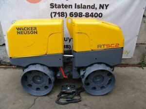 2013 Wacker Neuson RTSC2 Vibratory Remote Controlled Trench Roller 404 Hours