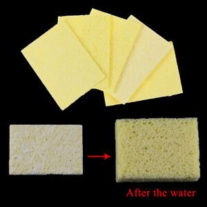 5Pcs Cleaning Sponge Cleaner fr Enduring Electric Welding Soldering Iron F wtfi