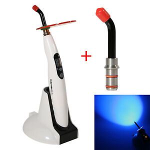 New Dental 5W Wireless Cordless LED Curing Light Lamp 1400mw Cure+tips Rod T4 Dy
