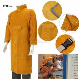 120cm Protective Retardant Welding Coat Apron Welder Clothing Safety Work