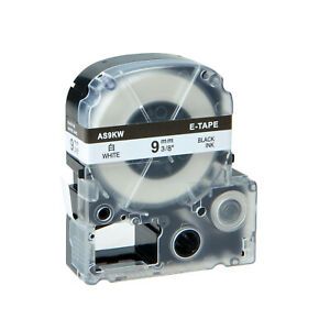 Black on White 3/8in Compatible with K-Sun LW-PX900 209BW EPSON 209BWPX Tape 1PK