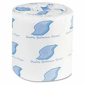 Gen Bath Tissue, Septic Safe, 2-Ply, White, 500 Sheets/Roll, 96 Rolls/Carton 500