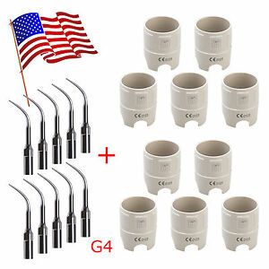 10x USA Dental Wrench fit EMS w/ 10pcs Ultrasonic Scaler Tips G4