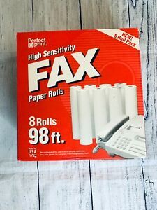 Perfect Print High Sensitivity Fax Paper 6 Out Of 8 Rolls 98ft