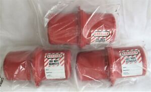 Lot of 3 – Masterlock 488 Rotating Electrical Plug Lockout Tagout Device * New