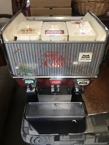 Vintage Coca Cola 3 Soda Fountain Dispenser Coke - Sprite -  Fanta Root Beer