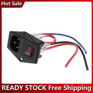 220V/110V Power Supply Switch Power Outlet with Socket Fuse for 3D Printer H1