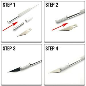 10 Carving Tool Arts Blade Blades Craft Cutter Cutting Handle Non-Slip