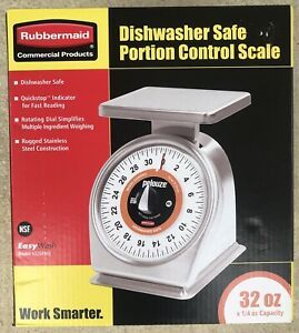 Rubbermaid Commercial Products Pelouze Dishwasher Safe Portion Control Scale