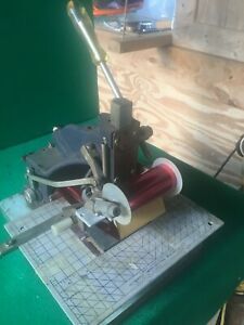 HOWARD IMPRINTING MACHINE CO. HOT FOIL STAMPING MACHINE W/NUMBERING HEAD