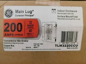 GE TLM3220CCU 1-Phase 3-Wire Convertible Main Lug Load Center 40 Cir783164112764