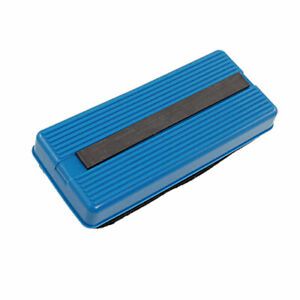 Plastic Frame Fabric Rectangle Grip Blackboard Chalkboard Eraser Blue
