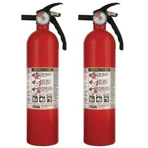 KIDDE FIRE EXTINGUISHER Value 1-A:10-B:C Garage Office Home Boat Auto Car 2 Pack