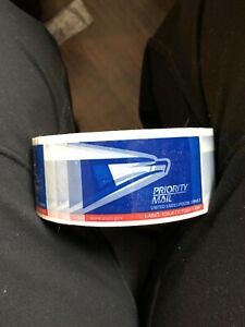 1 Roll of VINTAGE 1997 USPS PRIORITY MAIL Packing Shipping TAPE Tape!