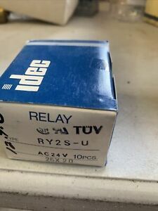 IDEC RELAY RY2S-U TYPE Ac24v , NEW LOT OF 10
